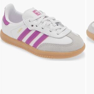 Adidas Kids Samba Sneaker-white/plum/gum